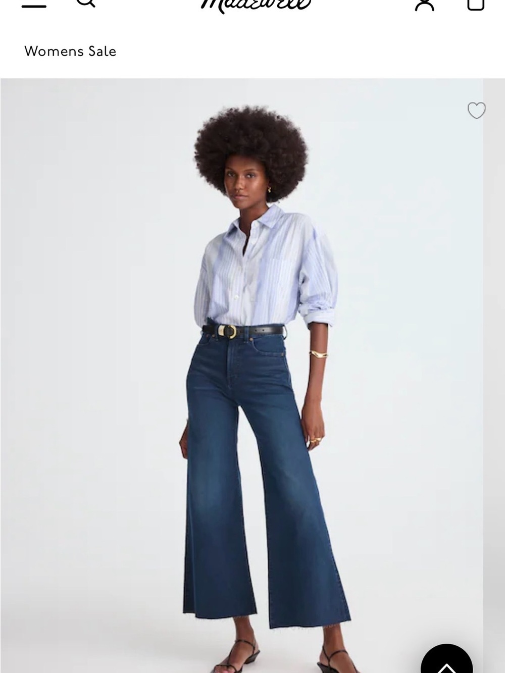 Madewell High-Rise Wide-Leg Crop Jeans - Picture 1 of 5